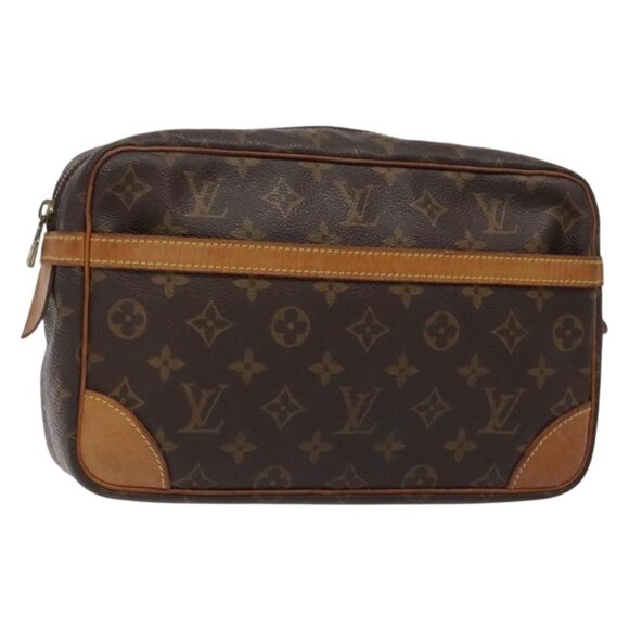 LOUIS VUITTON Monogram Compiegne 28 Clutch Bag - Picture 1 of 16